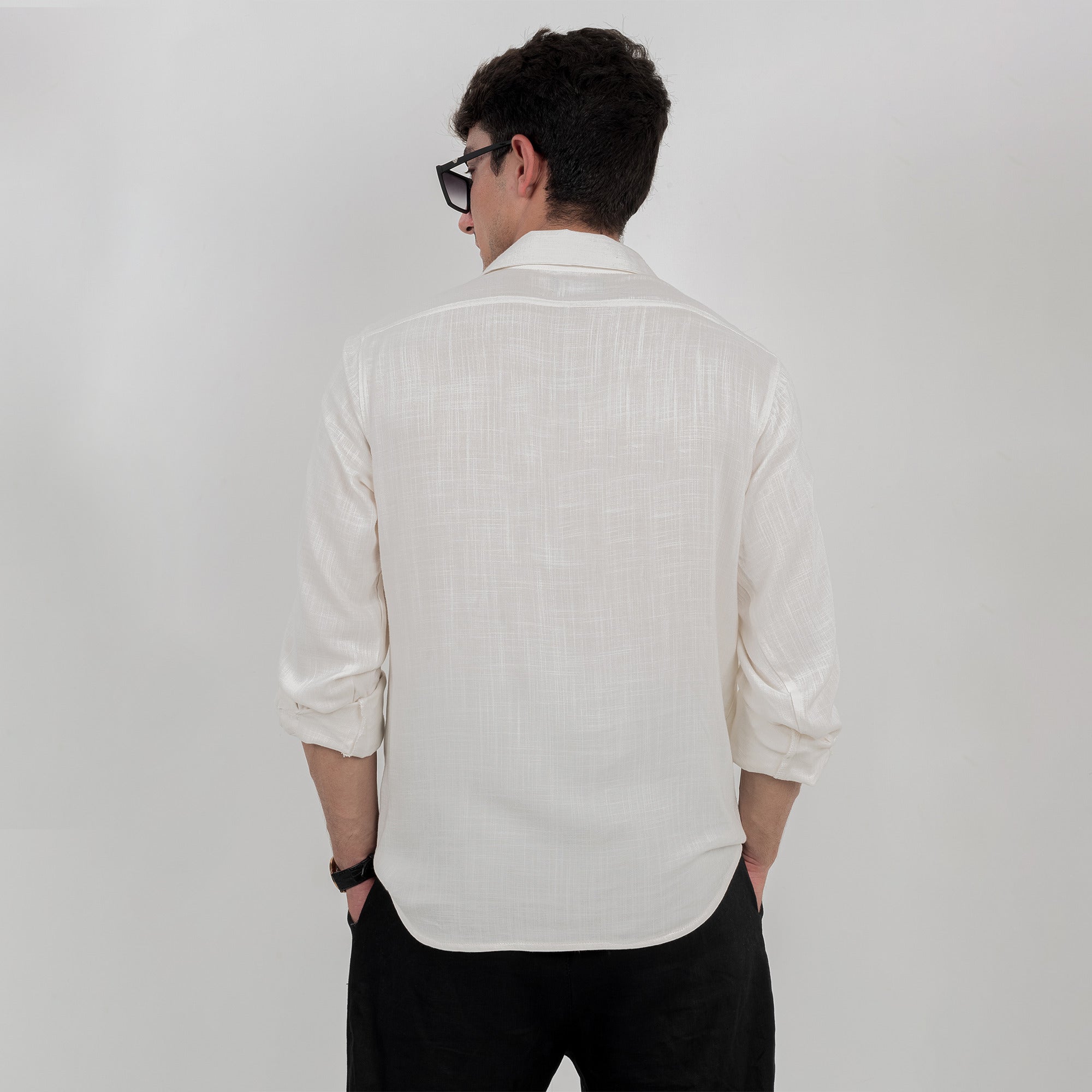 Regular fit Cotton Shirt - Off White