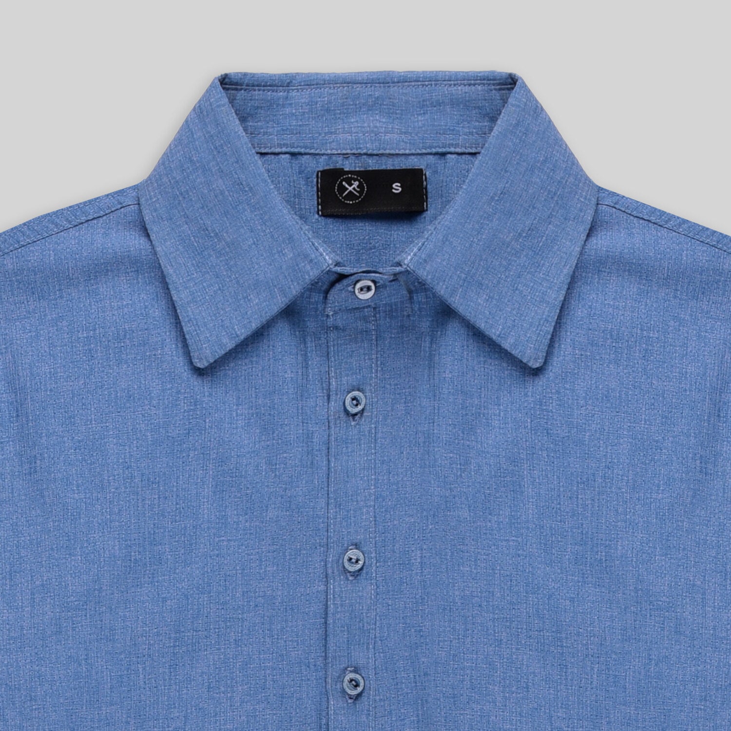 Regular fit Cotton Shirt - Cool Blue