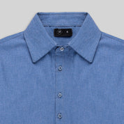 Regular fit Cotton Shirt - Cool Blue