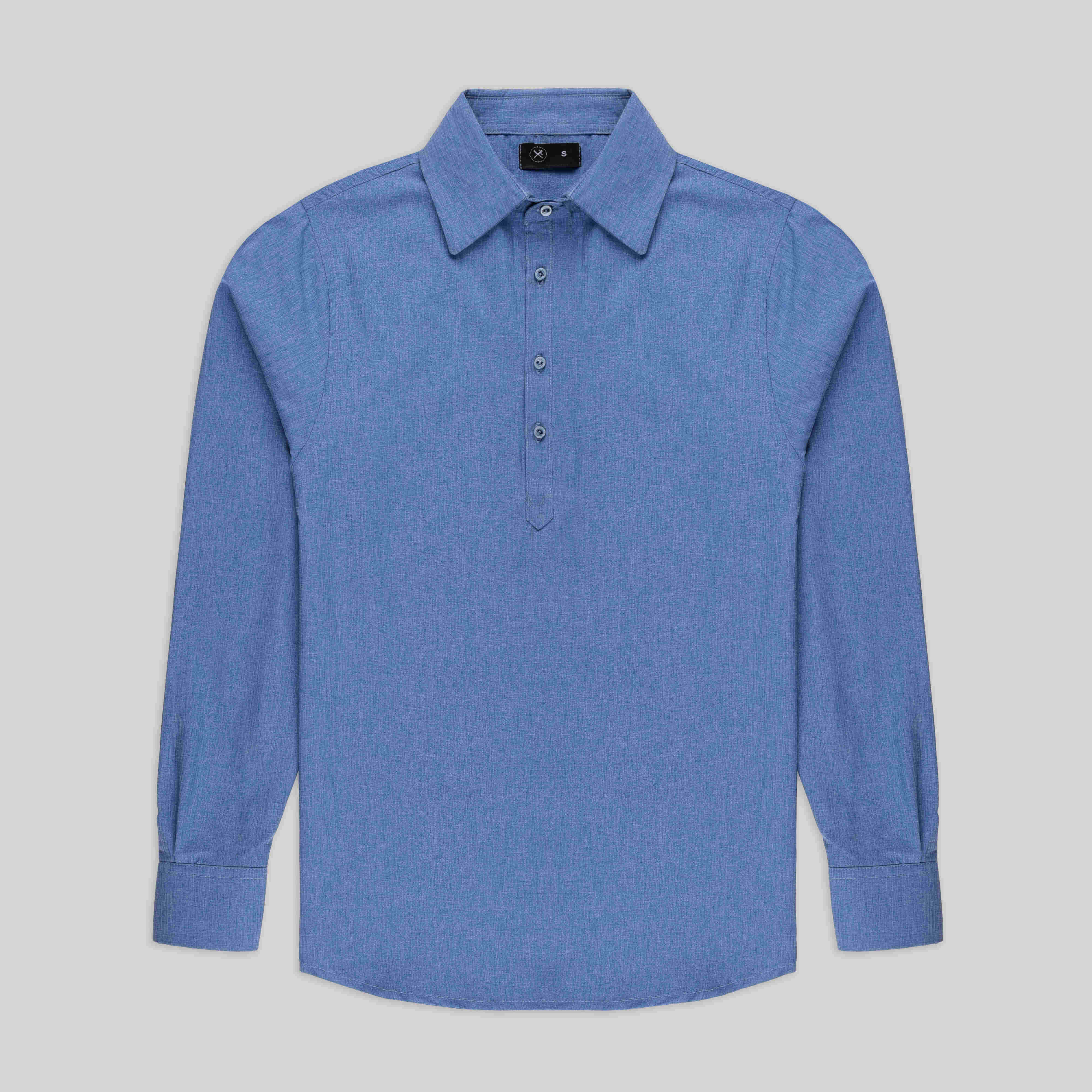 Regular fit Cotton Shirt - Cool Blue