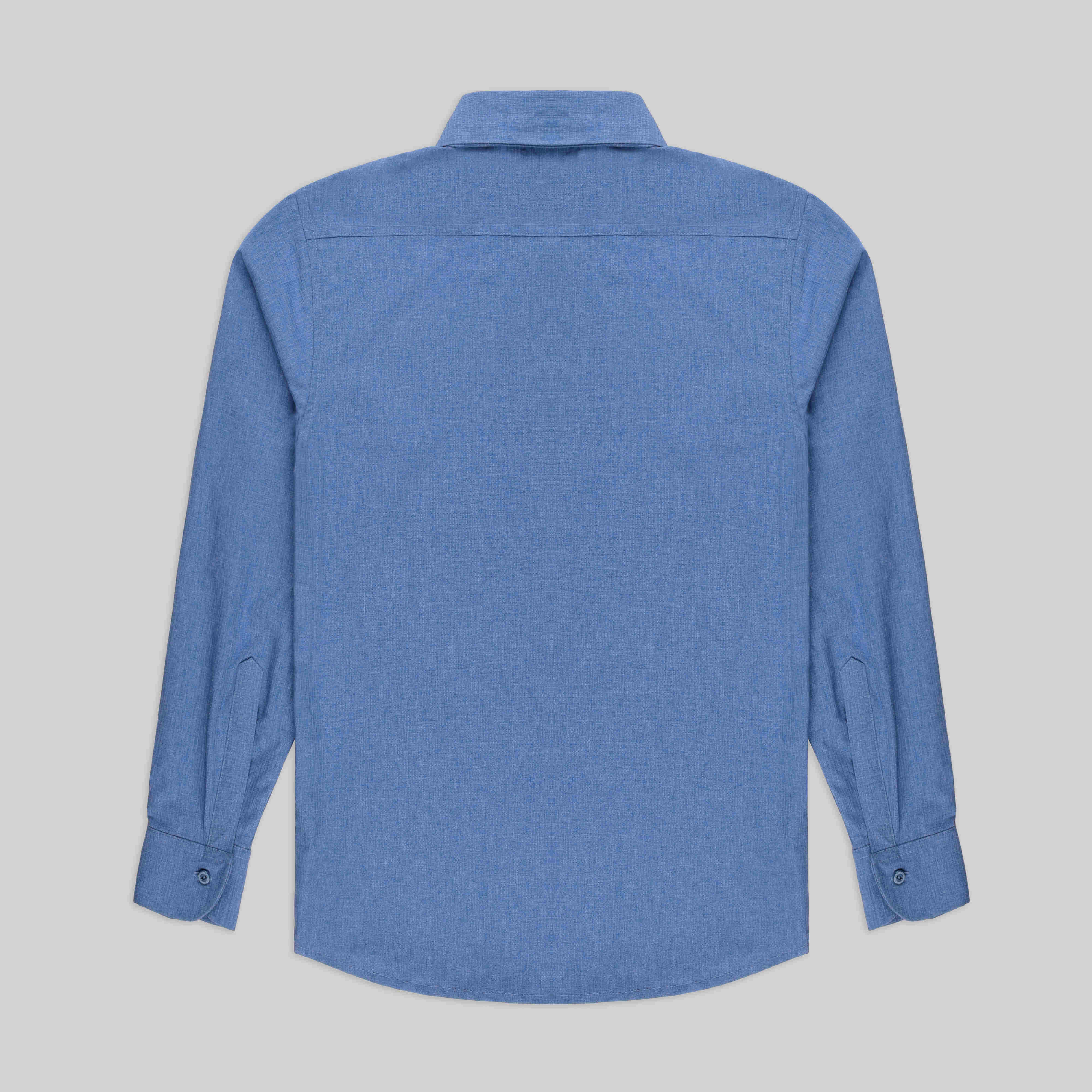 Regular fit Cotton Shirt - Cool Blue